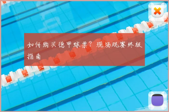 如何购买德甲球票？现场观赛终极指南